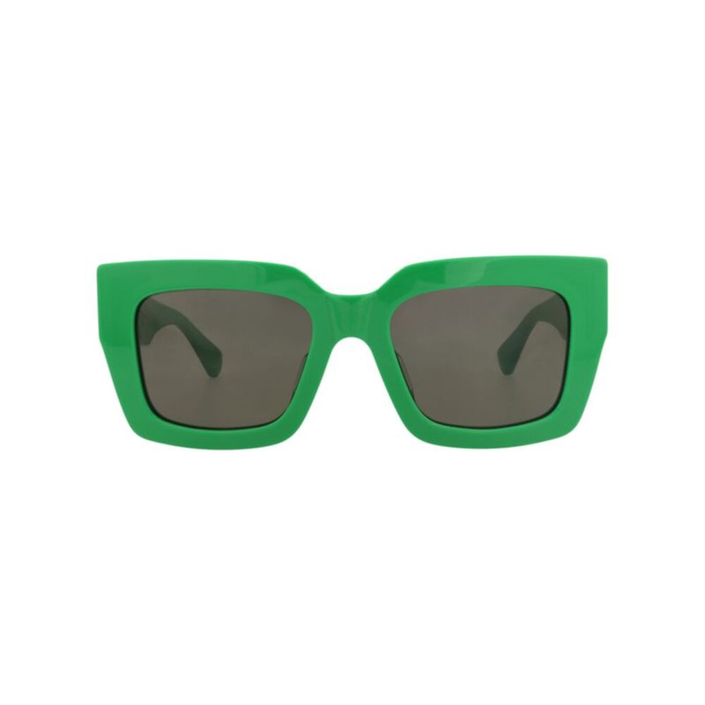 Bottega Veneta Square-Frame Recycled Acetate Sunglasses Green Womens